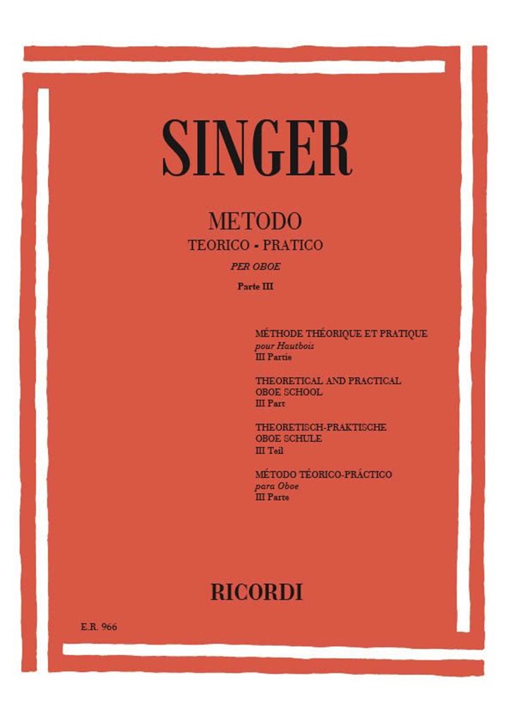 Metodo Teorico - Pratico Per Oboe